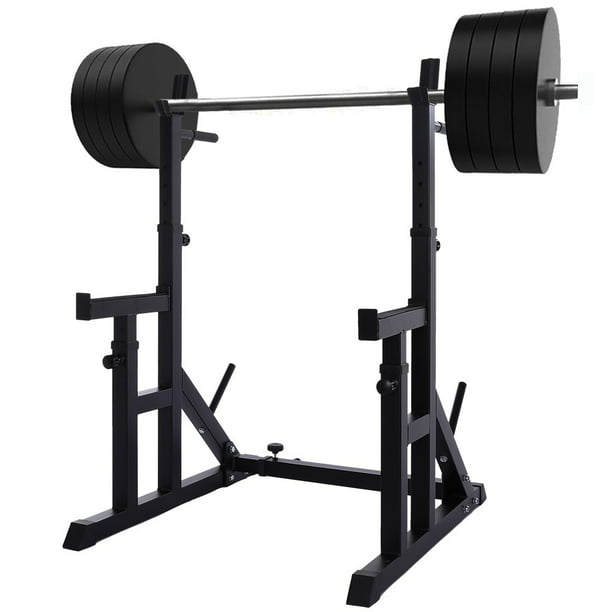Details about   Dipping Station Barbell Rack Dip Stand Fitness Bench Adjustable Squat Rack 